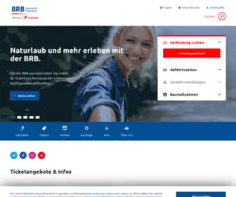 Der-Meridian.de(Willkommen auf der Webseite der BRB. Ticket Webshop) Screenshot