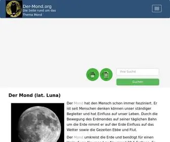 Der-Mond.org(Aktuelles, Wissen & Beobachtung rund um den Erdmond) Screenshot