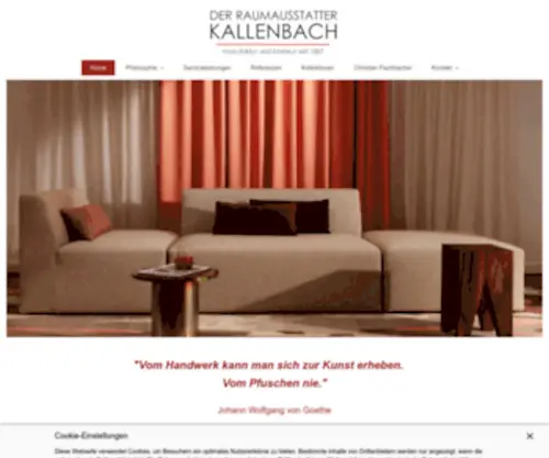 Der-Raumausstatter-Kallenbach.de(Der Raumausstatter Kallenbach) Screenshot