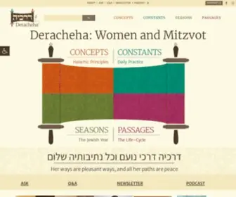 Deracheha.org(Women and Mitzvot) Screenshot