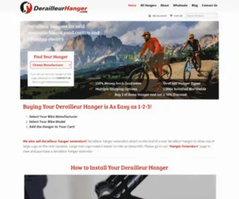 Derailleurhanger.com(Bicycle Derailleur Hangers) Screenshot