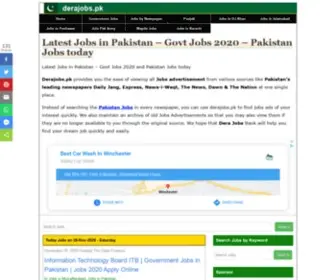 Derajobs.pk(Pakistan jobs) Screenshot