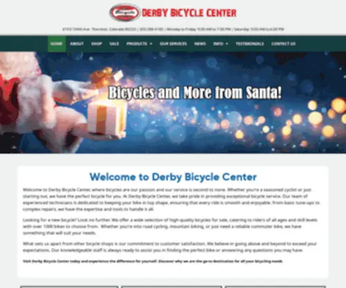 Derbybicyclecenter.com(Bicycles For Sale) Screenshot