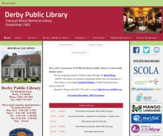 Derbypubliclibrary.org(Harcourt Wood Memorial Library) Screenshot