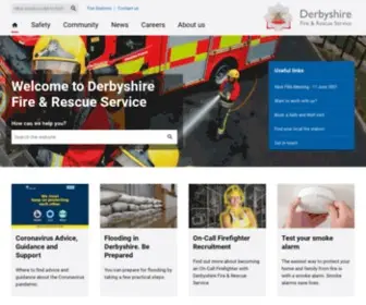 Derbys-Fire.gov.uk(Derbyshire Fire & Rescue Service (DFRS)) Screenshot