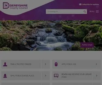 Derbyshire.gov.uk(Derbyshire County Council) Screenshot