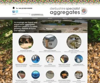 Derbyshireaggregates.com(Specialised & Decorative Aggregates from Derbyshire Aggregates) Screenshot