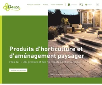 Derco.ca(Produits d'horticulture et d'aménagement paysager) Screenshot