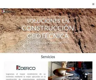 Derco.com.mx(Construcción geotécnica y cimentaciones profundas) Screenshot