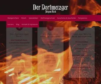 Derdorfmetzger.de(Der Dorfmetzger Jürgen Reck) Screenshot