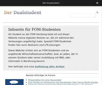 Derdualstudent.de(BWL & Wirtschaftsinformatik Blog) Screenshot