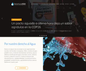 Derechoalagua.cl(Coordinadora por la Defensa del Agua y la Vida) Screenshot