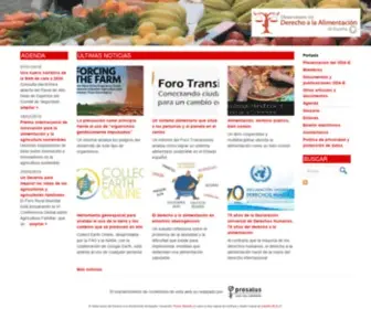 Derechoalimentacion.org(Observatorio del Derecho a la Alimentaci) Screenshot