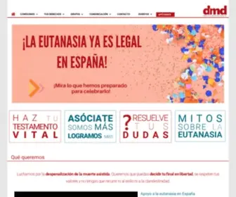 Derechoamorir.org(Derecho a Morir Dignamente (Portada)) Screenshot