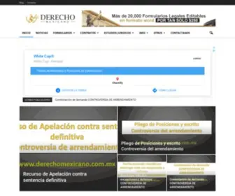 Derechomexicano.com.mx(Derecho) Screenshot