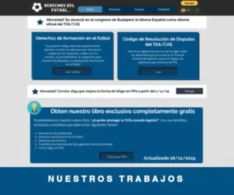 Derechosdelfutbol.com(Página de inicio) Screenshot