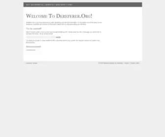 Dereferer.org(Free derefering service) Screenshot