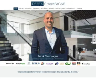 Derekchampagne.com(Derek Champagne) Screenshot