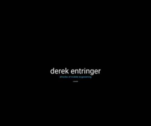 Derekentringer.com(Derek Entringer) Screenshot