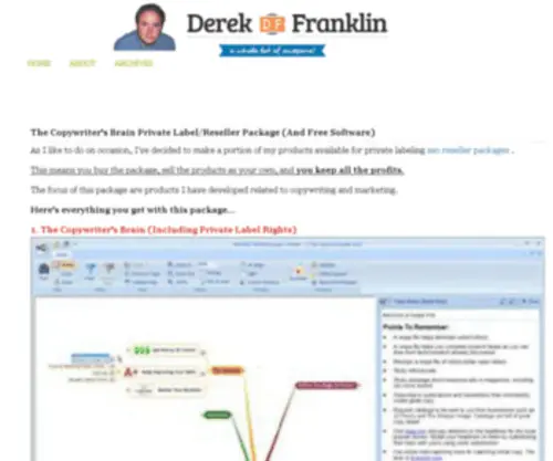 Derekfranklinonline.com(Derek Franklin's Blog) Screenshot