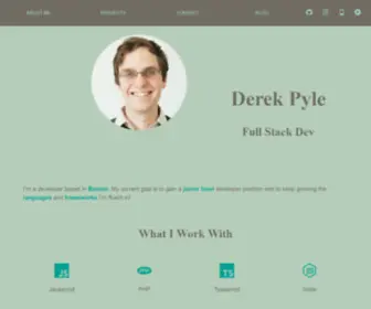 Derekpyledev.com(Derek Pyle) Screenshot