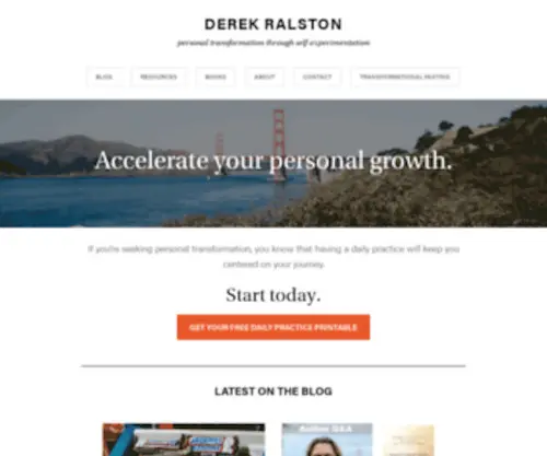 Derekralston.com(Derek Ralston) Screenshot