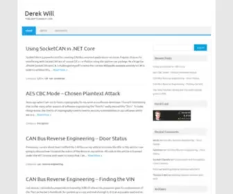 Derekwill.com(Trials and Triumphs in Code) Screenshot