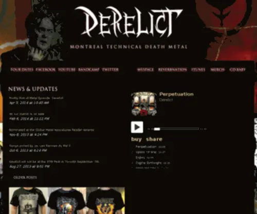 Derelictmetal.com(Derelictmetal) Screenshot