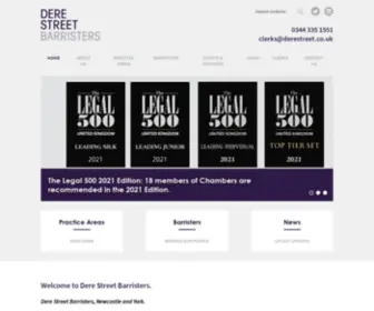 Derestreet.co.uk(Dere Street Barristers) Screenshot