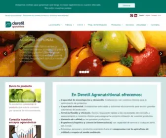 Deretilagronutritional.com(Deretil Agronutritional) Screenshot