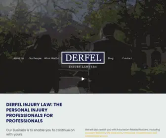 Derfelinjurylaw.com(Personal Injury Lawyer Toronto) Screenshot