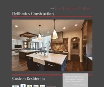 Derhodesconstruction.com(DeRhodes Construction Home) Screenshot