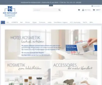 Derhotelgast.de(Kosmetik & Accessoires rund um´s Bad) Screenshot