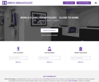 Derick.com(World-Class Dermatology) Screenshot