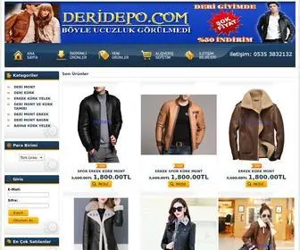 Deridepo.com(Deri-Mont-Deri-Ceket-Mağazası) Screenshot