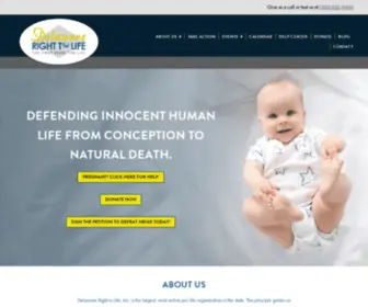 Derighttolife.org(Delaware Right To Life) Screenshot