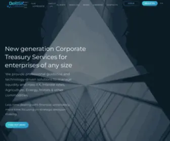 Derisk.io(Corporate Treasury and Hedging Services) Screenshot