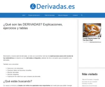 Derivadas.es(Explicaciones, ejercicios y tablas) Screenshot