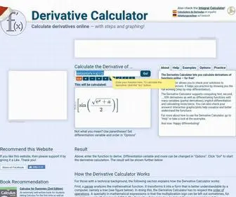 Derivative-Calculator.net(With Steps) Screenshot