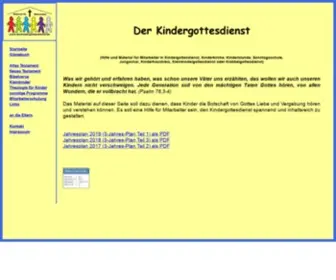 Derkindergottesdienst.de(Der Kindergottesdienst) Screenshot