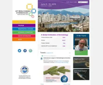 Derm2015.org(23rd World Congress of Dermatology) Screenshot