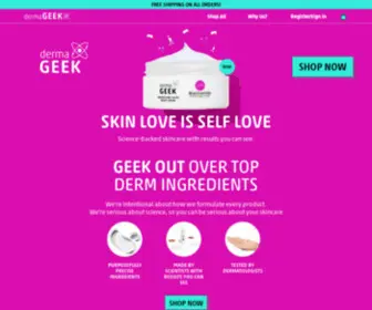 Derma-Geek.com(DermaGEEK) Screenshot