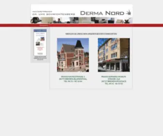 Derma-Nord.de(Derma Nord Hautpraxen Dr. med. Schwichtenberg) Screenshot