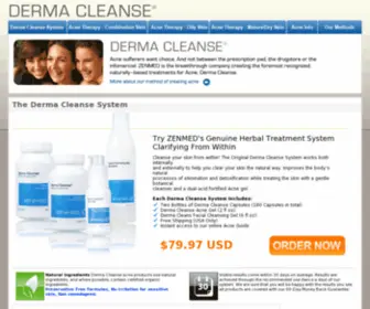 Dermacleanse.com(Acne Treatment systems) Screenshot