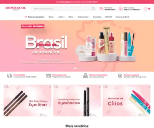 Dermacol.com.br(Dermacol) Screenshot