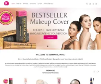 Dermacolindia.com(Dermacol India Makeup) Screenshot