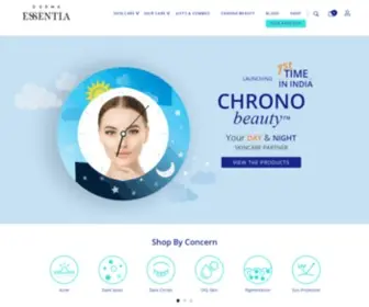 Dermaessentia.com(Experience Healthy Skin & Hair) Screenshot