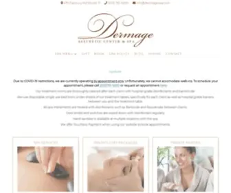 Dermagespa.com(Dermage Spa) Screenshot