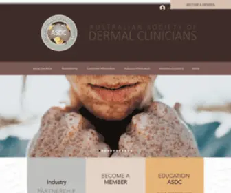 Dermalclinicians.com.au(The Australian Society of Dermal Clinicians) Screenshot