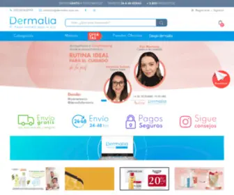 Dermalia.mx(Farmacia Dermatológica) Screenshot